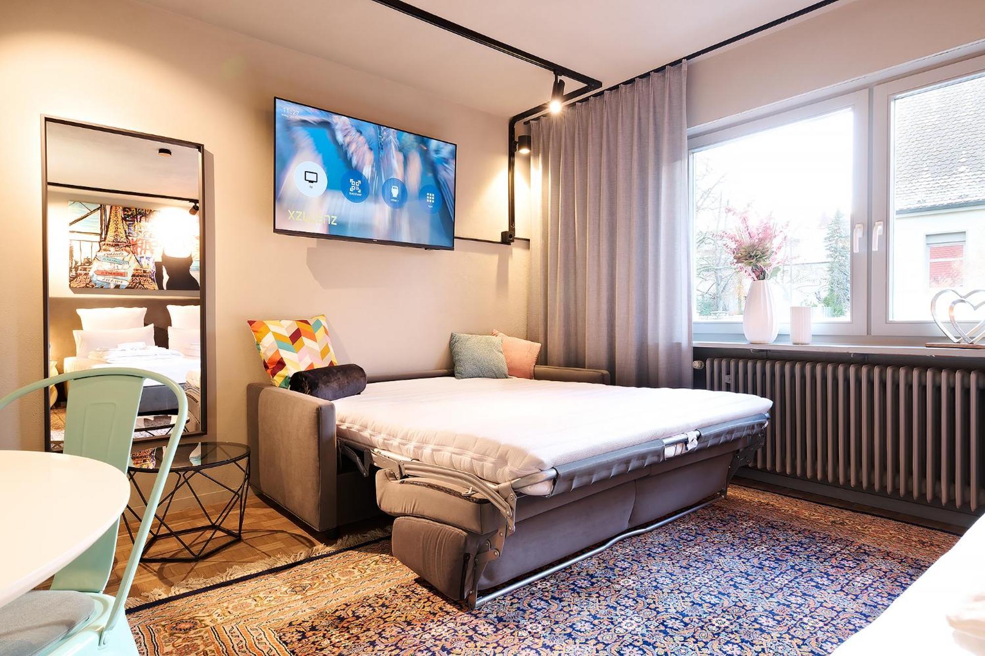 Apartament Xzllenz Kueche Bad S-Bahn Parken Smart-Tv Wellbeing Neunkirchen am Sand Pokój zdjęcie